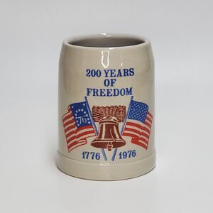 Ceramarte 200 Years Of Freedom America 1776-1976 Collector Beer Stein Mug Brazil